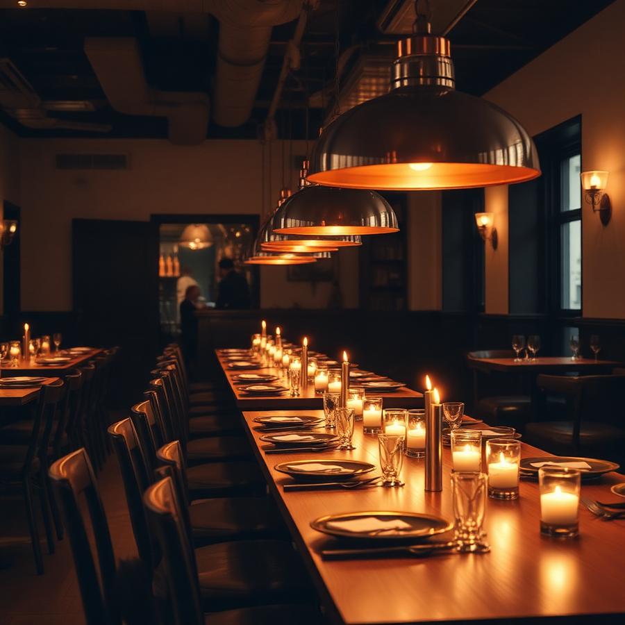 Set for a private evening